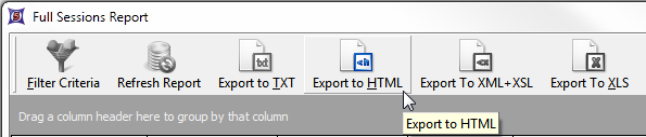 Figure 32.35 Choosing to export the report as an HTML file