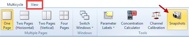 Figure 1 - The Snapshots Tool