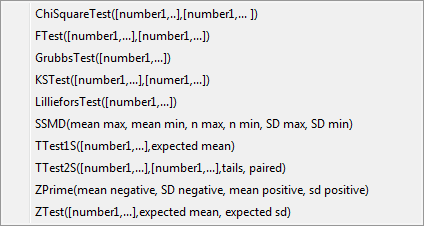 StatisticFunctions