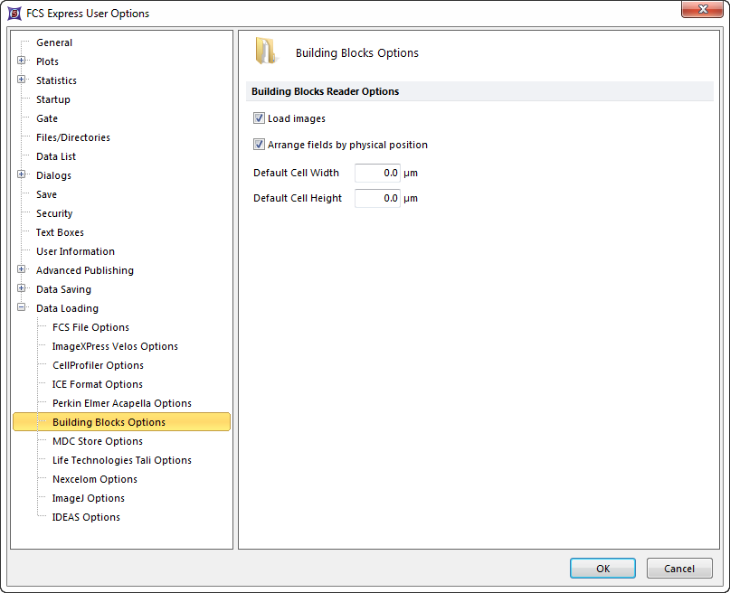 Figure 8.39  Building Blocks options