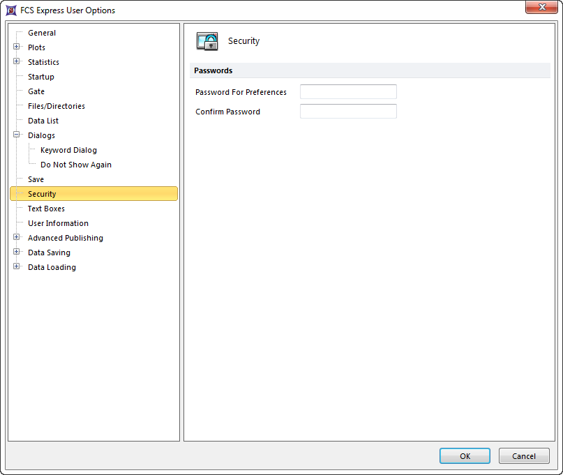 Figure 8.27  Security options