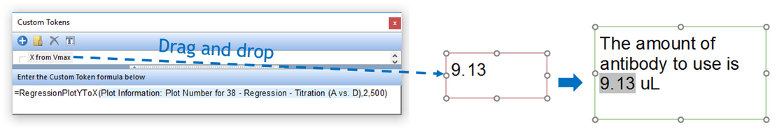 Figure T17.29. Inserting the completed Custom Token for interpolated X value onto the layout Figure T17.29. Inserting the completed Custom Token for interpolated X value onto the layout