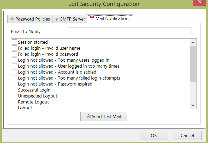 Figure 38.12 Mail Notifications Dialog