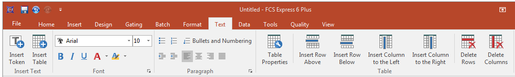 Figure 3.24  Text Tab