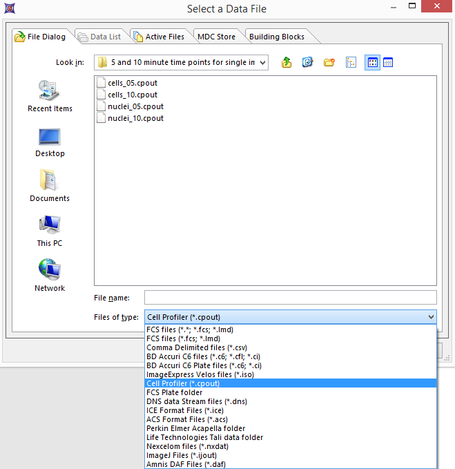 Figure T24.21  Select a Data File Dialog