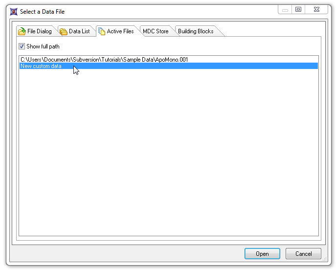 Figure 11.43 Selecting Custom Data to overlay onto an existing Scatter Plot