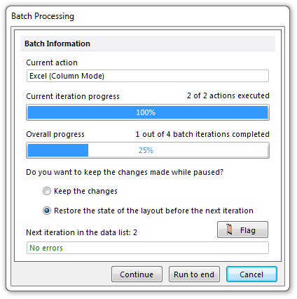 Figure T29.51  Status of the batch process (currently in progress)