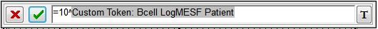 Figure T27.25 Formula for Converting Log MESF Values to Linear MESF Values Figure T27.25 Formula for Converting Log MESF Values to Linear MESF Values