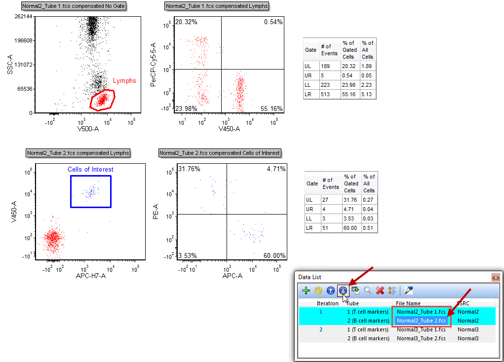 Figure T10.39 - Corrected Tube Order in Data List