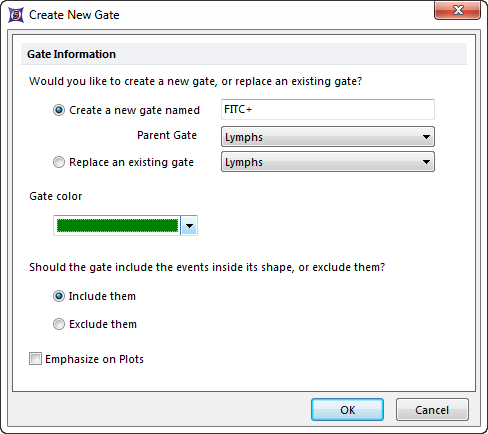 Figure T7.3  Create New Gate Dialog