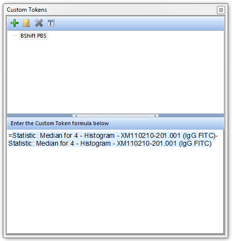 Figure T15.26  Creating the B-cell Median Shift Custom Token Definition