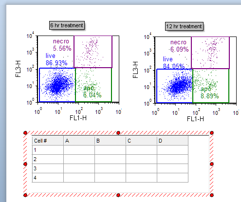 Figure 1.  Custom Data Grid on the layout