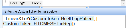 Figure T27.23 Formula for Calculating the Log MESF Value for the Patient Sample Figure T27.23 Formula for Calculating the Log MESF Value for the Patient Sample