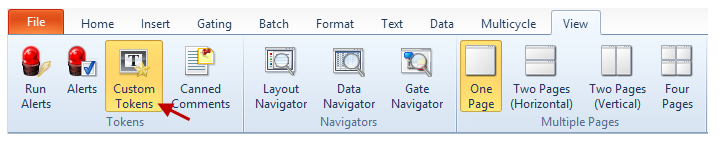 Figure T5.44  Selecting the Custom Tokens Command