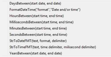DateTimeFunctions