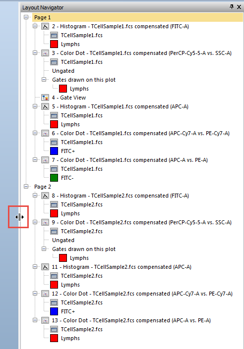 Figure T14.6  Docked Layout Navigator