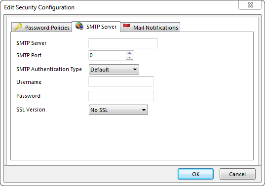 Figure 32.11 The SMTP Server Dialog
