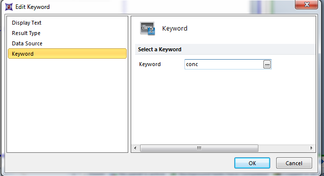 Figure T17.30  Edit Keyword Dialog