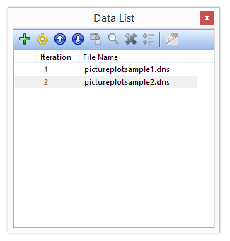 Figure T26.0 The Data List after file loading