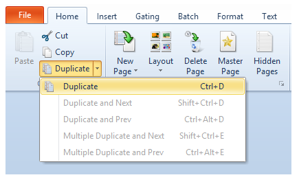 Figure T18.5b - Duplicate command