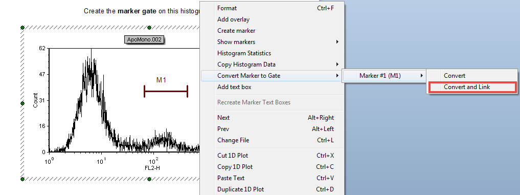 Figure T4.12  Convert Marker to Gate