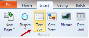 Figure T5.1  Selecting the Insert Text Box Command
