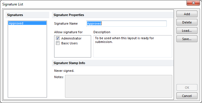 Figure 33.4  Modifying a Signature