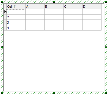 Figure 11.3  Empty Data Grid (Custom Data)