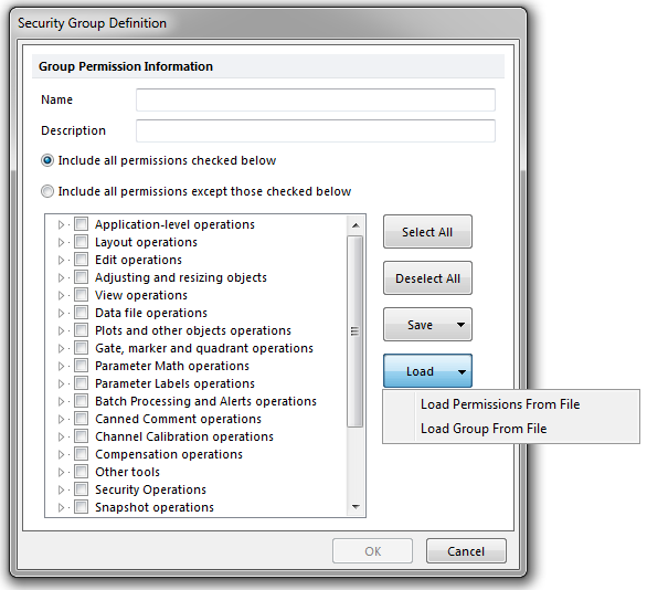 security group load