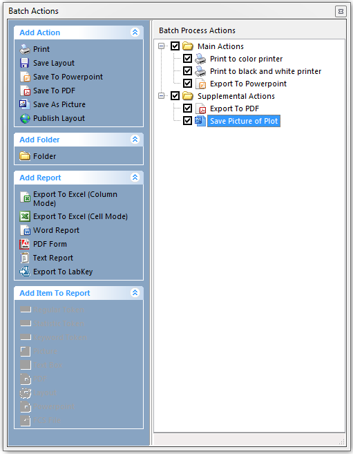Figure 20.16  Folders (Action Containers)
