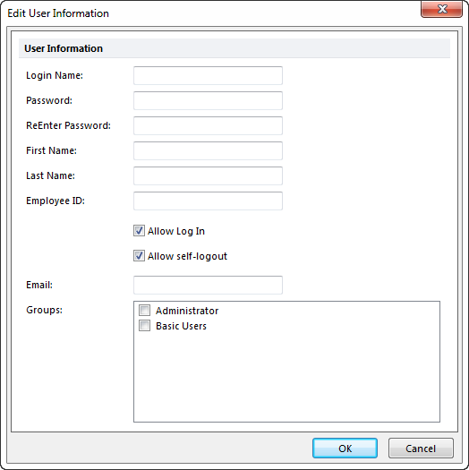 Figure 32.5  Edit User Information Dialog