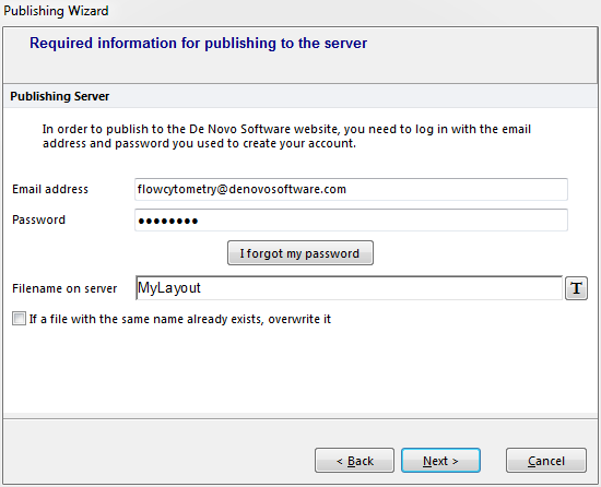 Figure 35.3  Logging in to the De Novo Software Server