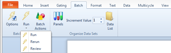 Figure 3.14 The Batch tab.