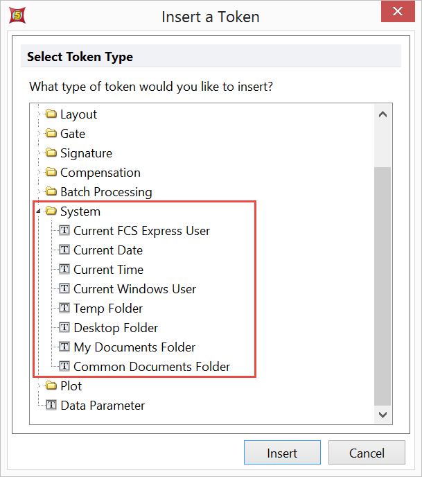 Figure 19.19  System Tokens