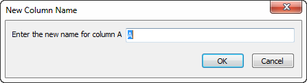 Figure 11.4  New Column Name