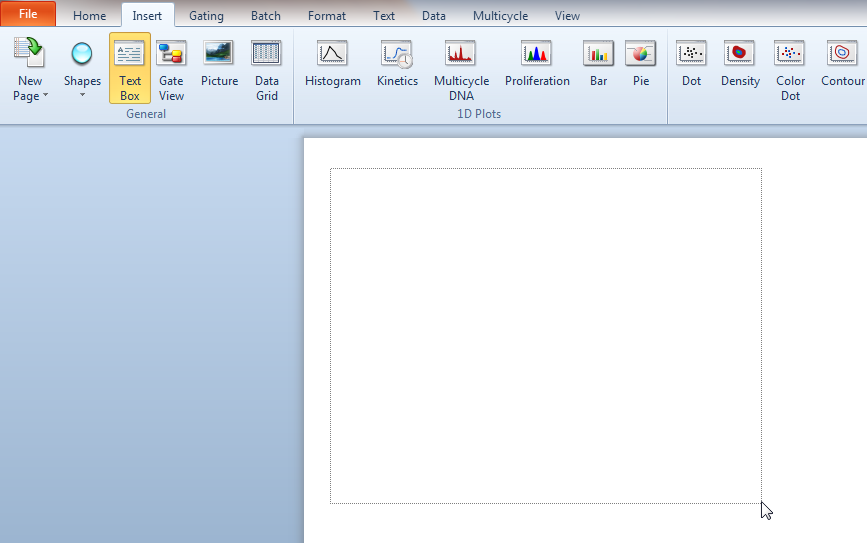 Figure T5.3  Inserting a Custom-sized Text Box