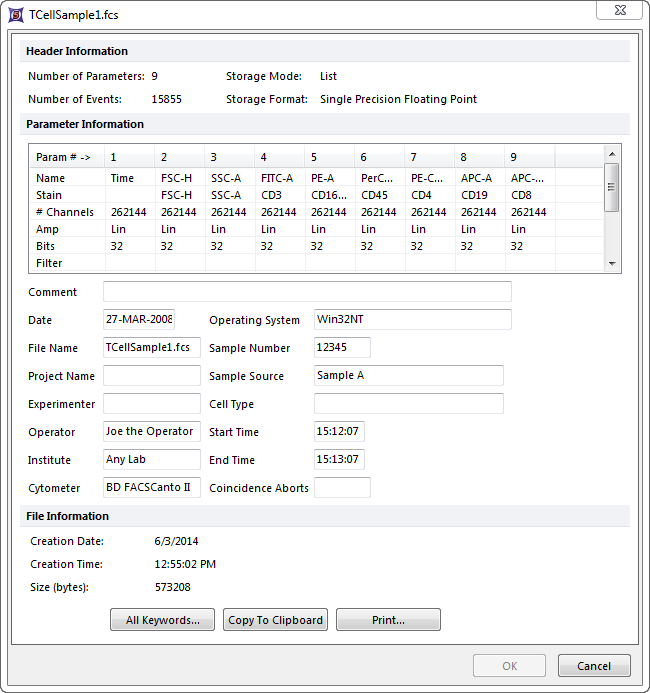 Figure 17.1  View Header window