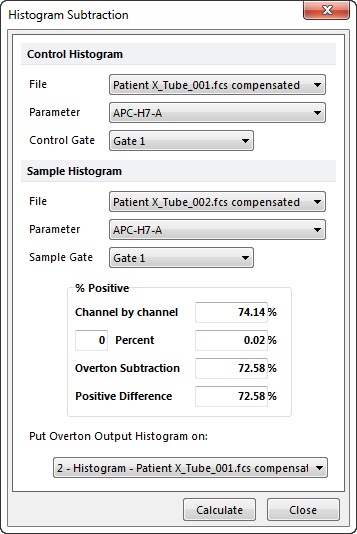 Figure 14.2  Histogram Subtraction Window