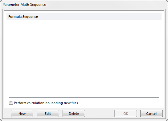 Figure 12.3  Parameter Math Sequence Window