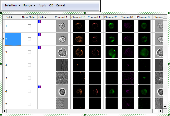 Figure 18.5  Creating a Gate on a Data Grid