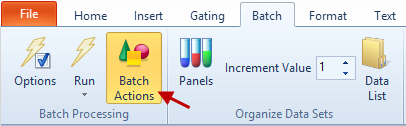 Figure T9.41  Selecting the Batch Actions command