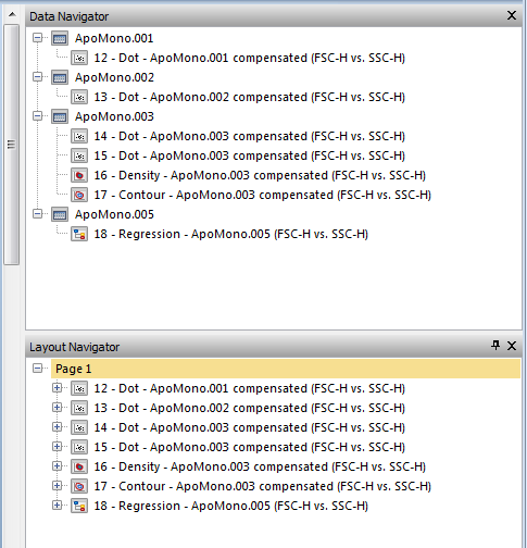Figure 4.23  Docked Windows Seperated by a Horizontal Splitter Bar