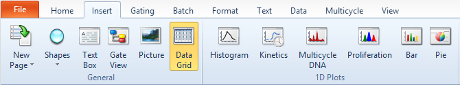 Figure T28.45  Inserting a Data Grid