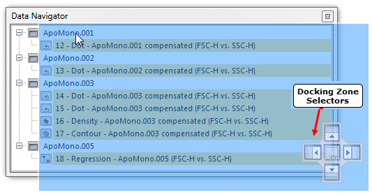 Figure 4.18  Docking Zone Selectors
