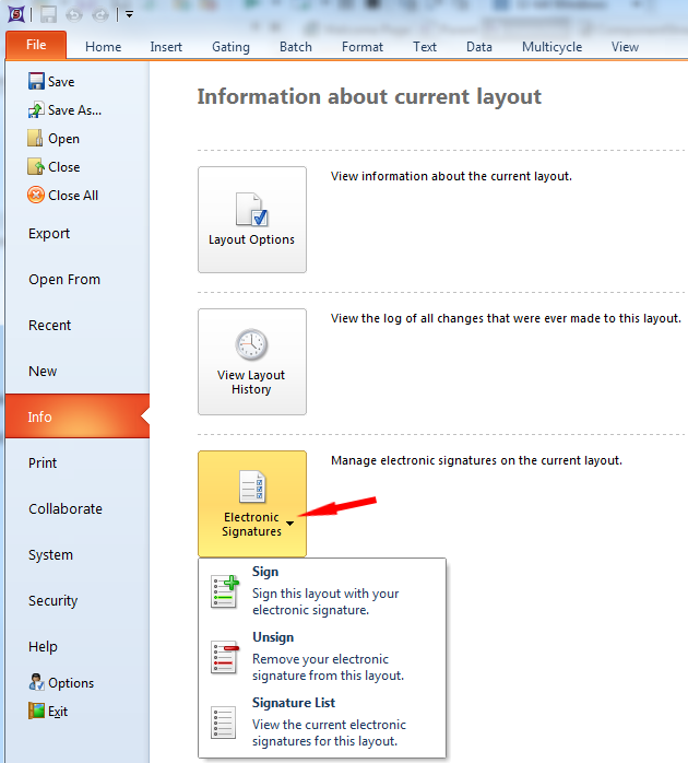 Figure 33.1  Electronic Signatures Gallery