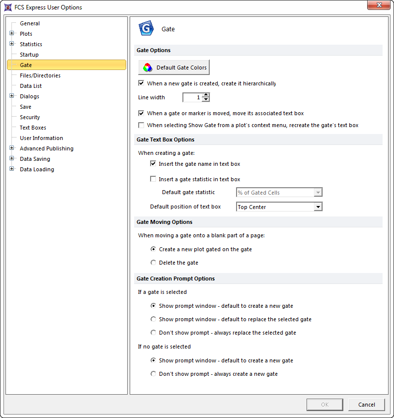 Figure 8.22  Gate options