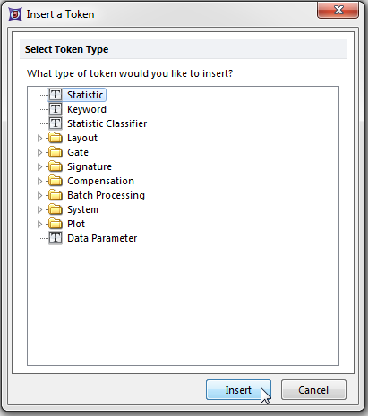 Figure T17.8  Insert a Token Dialog
