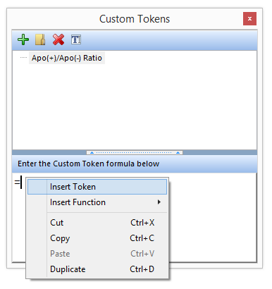 Figure T5.47  Entering a Custom Token Formula