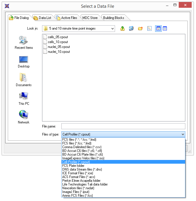 Figure T24.21  Select a Data File Dialog