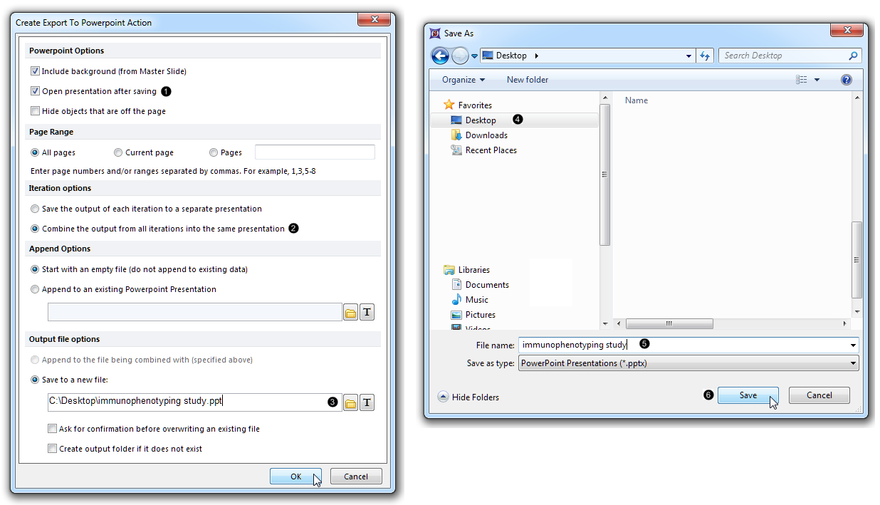 Figure T29.39  Adding a PowerPoint action to Batch Process Actions
